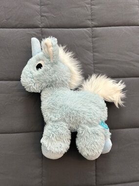 Manhattan Toy Floppies Blue Unicorn Plush Stuffed Animal Horse Weighted 2017